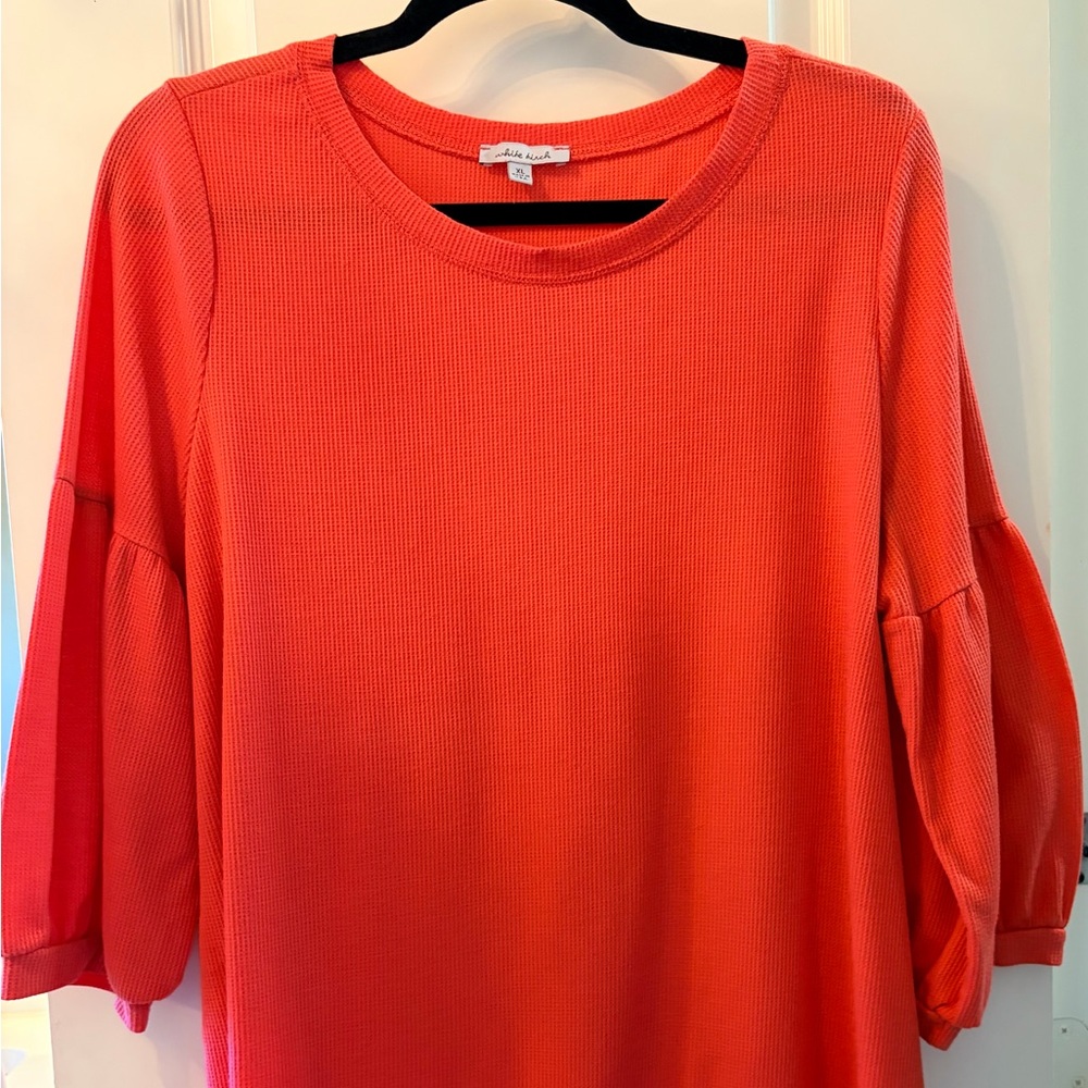White Birch Women's Vibrant Red Blouse